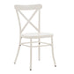 Oak Finish Oval 7-Piece Dining Set - Antique White Finish Chairs