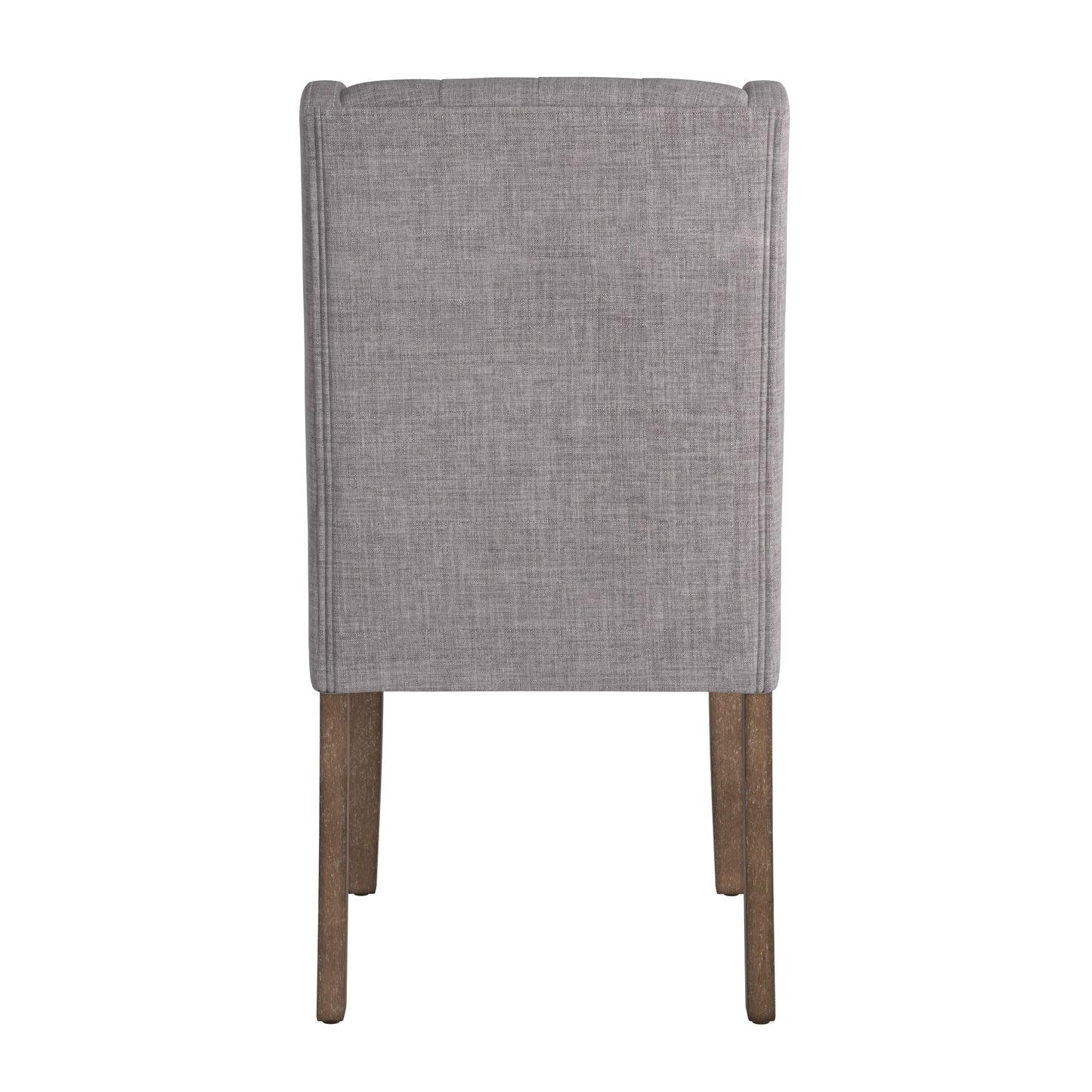 Tufted Wingback Hostess Chairs (Set of 2) - Grey Linen