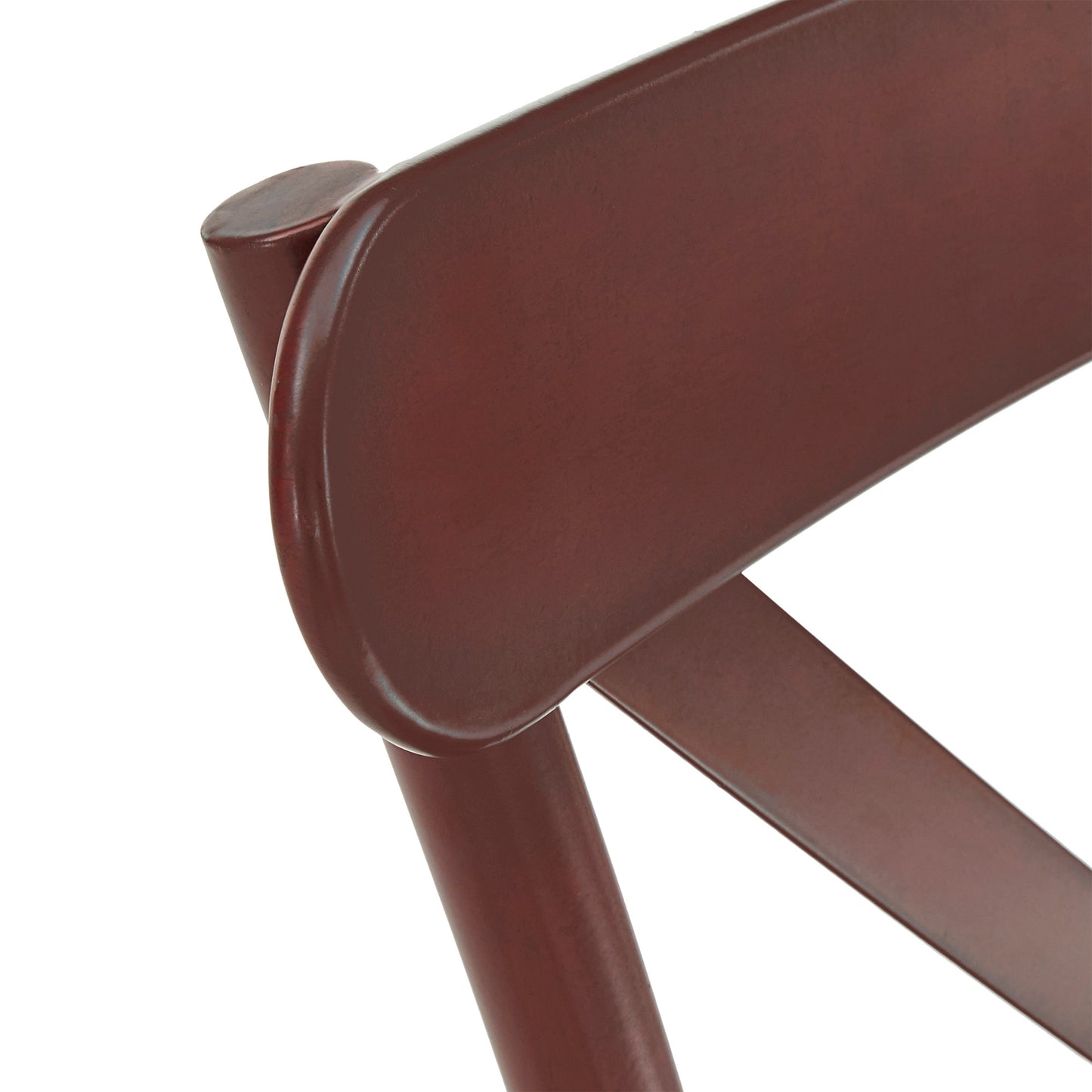 Metal Dining Chairs (Set of 2) - Antique Berry Red