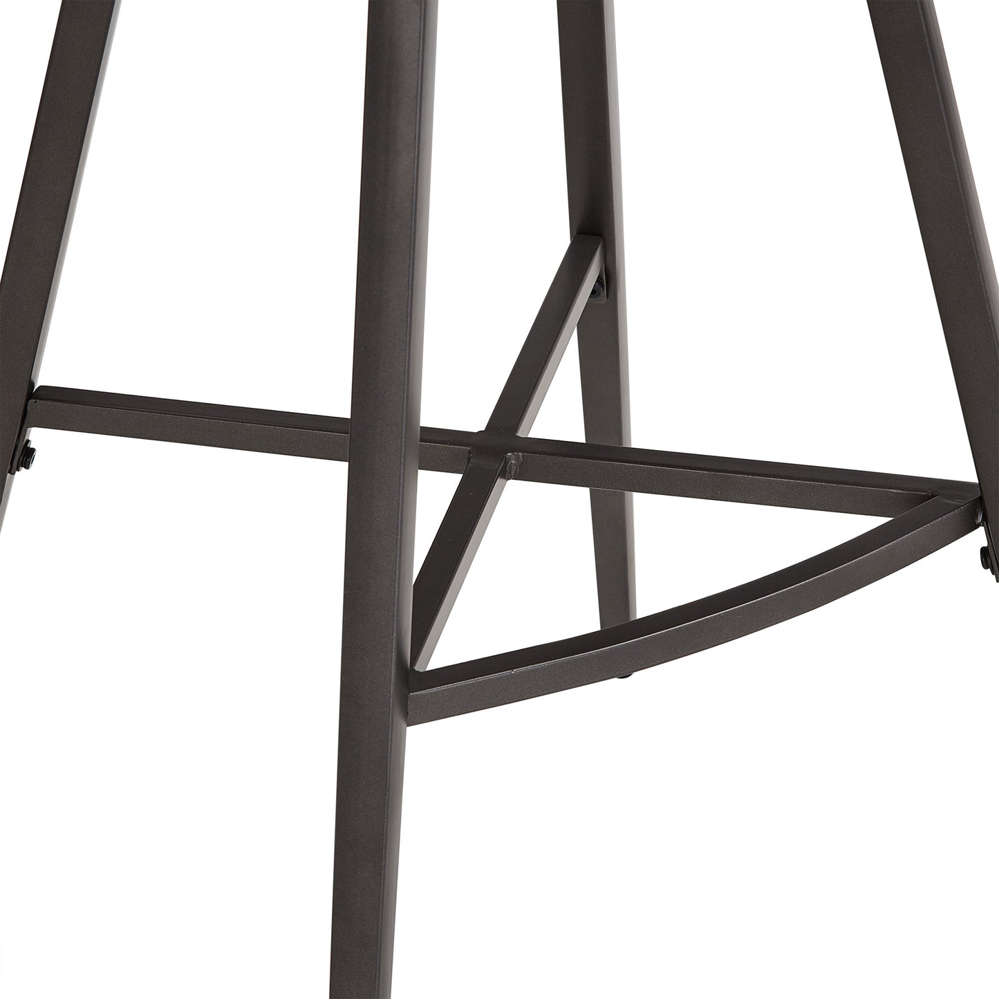 Metal Swivel Stools (Set of 2) - Yellow PU Leather, 24" Counter Height