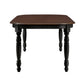 Antique Two-Tone Extending Dining Table - Antique Black