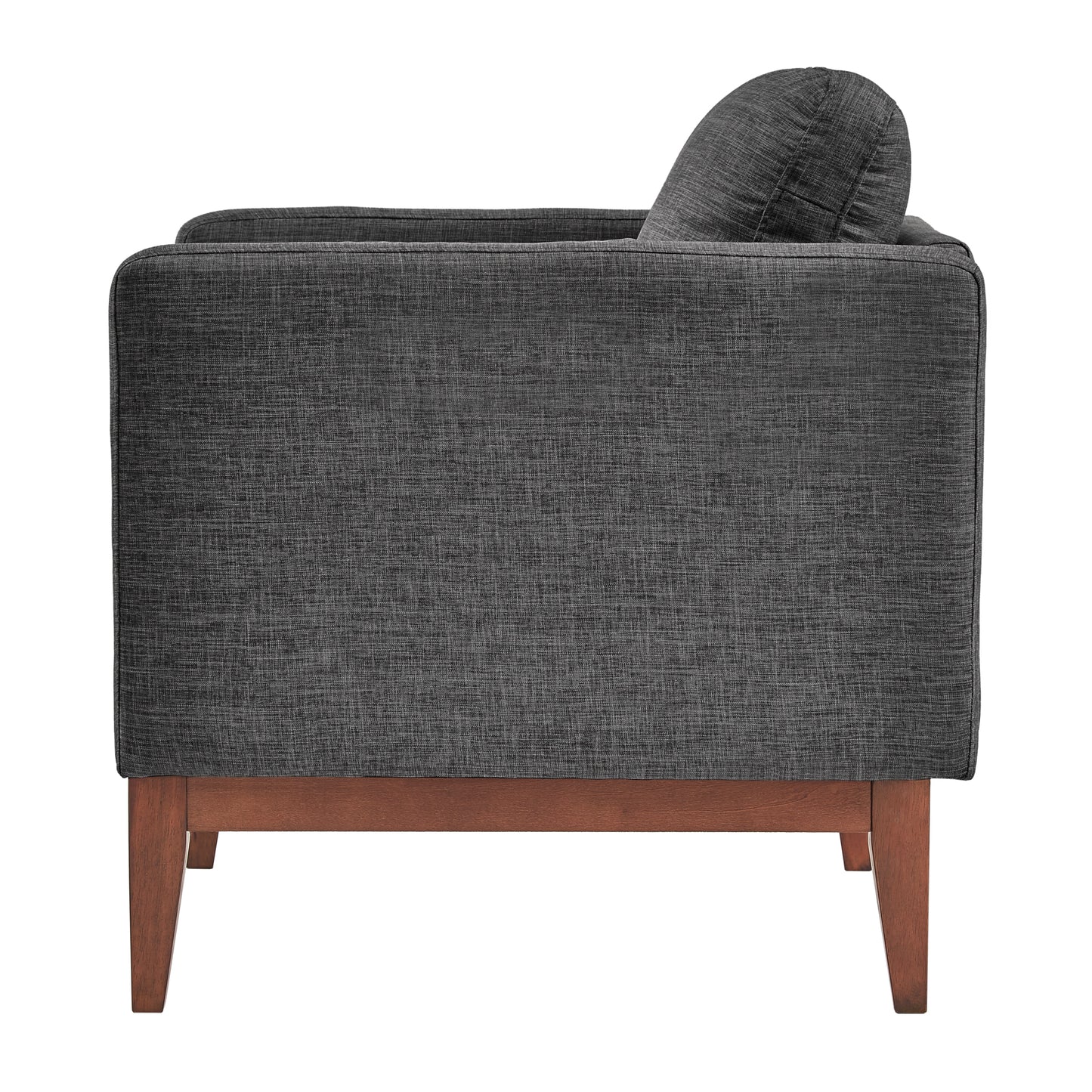 Linen Upholstered Accent Chair - Dark Grey Linen