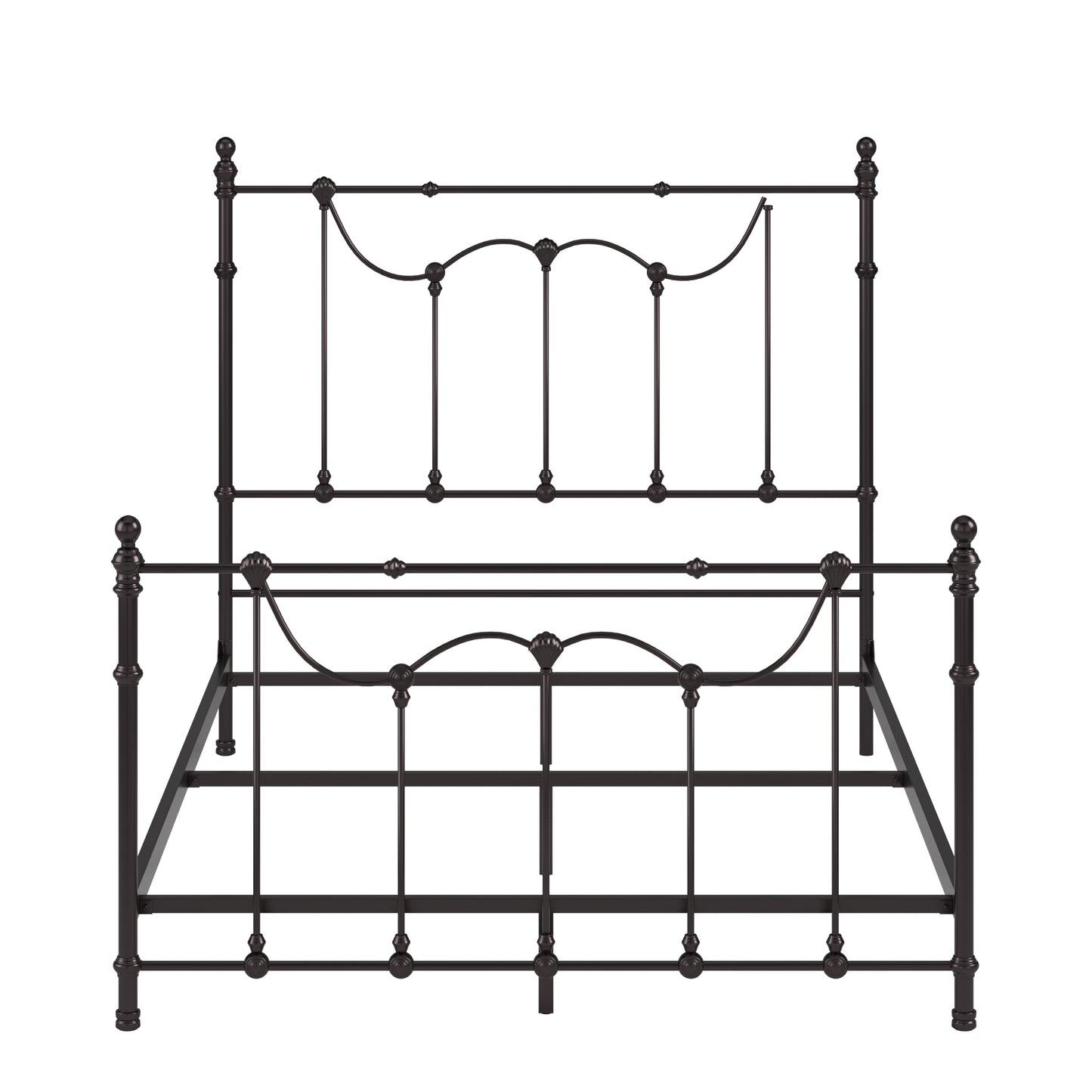 Victorian Iron Metal Bed - Full