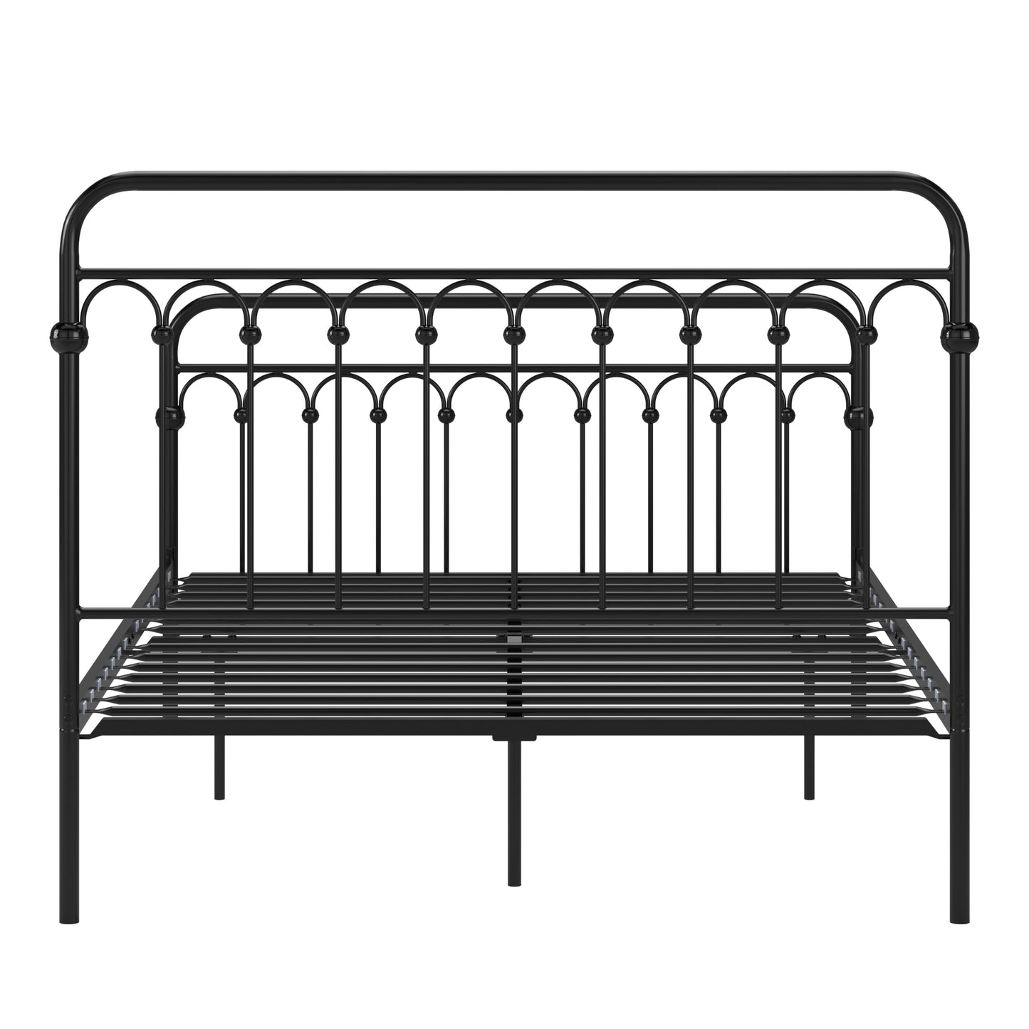Local Pickup Only - Metal Arches Platform Bed - Black, Full
