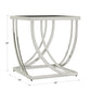 Steel Arch Square End Table