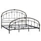 Curved Double Top Arches Victorian Iron Bed - Antique Dark Bronze, King Size