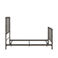 Antique Industrial Lines Iron Metal Bed - Full