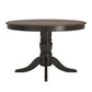 48" Two-Tone Round Dining Table - Antique Black, Cherry Top Finish