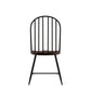 Two-Tone Spindle Windsor Dining Chairs (Set of 4) - Black Frame