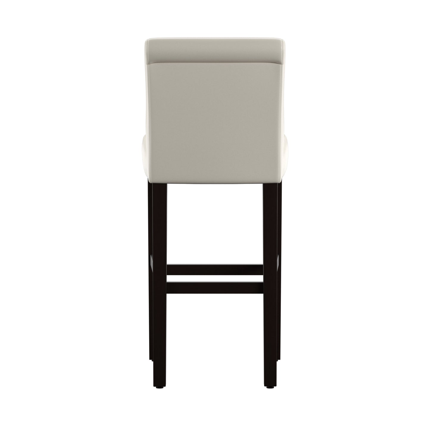 White Faux Leather 29-inch High Back Bar Stools (Set of 2)