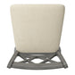 Double X-Back Counter Height Wood Swivel Chair - Antique Grey