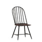 Two-Tone Spindle Windsor Dining Chairs (Set of 4) - Black Frame