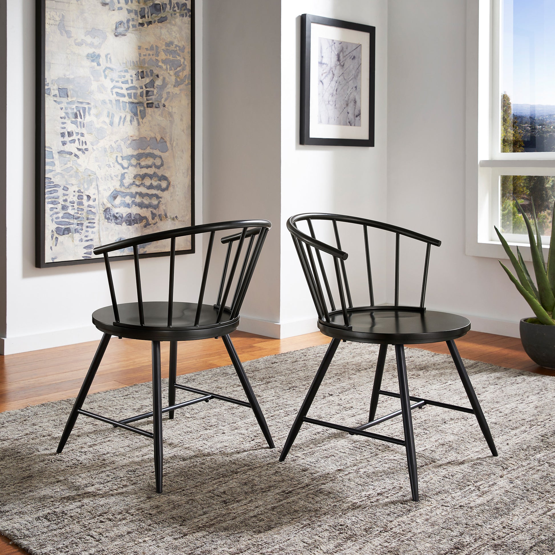 Jack Metal Metal Frame Metal Dining Chairs With Wood Seat LUE Bona