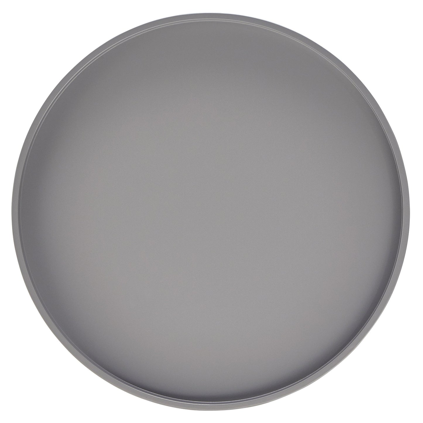 Paint-Dipped Round Tray-Top End Table - Frost Grey
