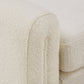 Ivory White Boucle Bench - Large