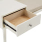 1-Drawer Cushioned Entryway Bench - White