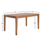 60-inch Rectangular Oak Finish Dining Set - Window Back Chairs, 7-Piece Set