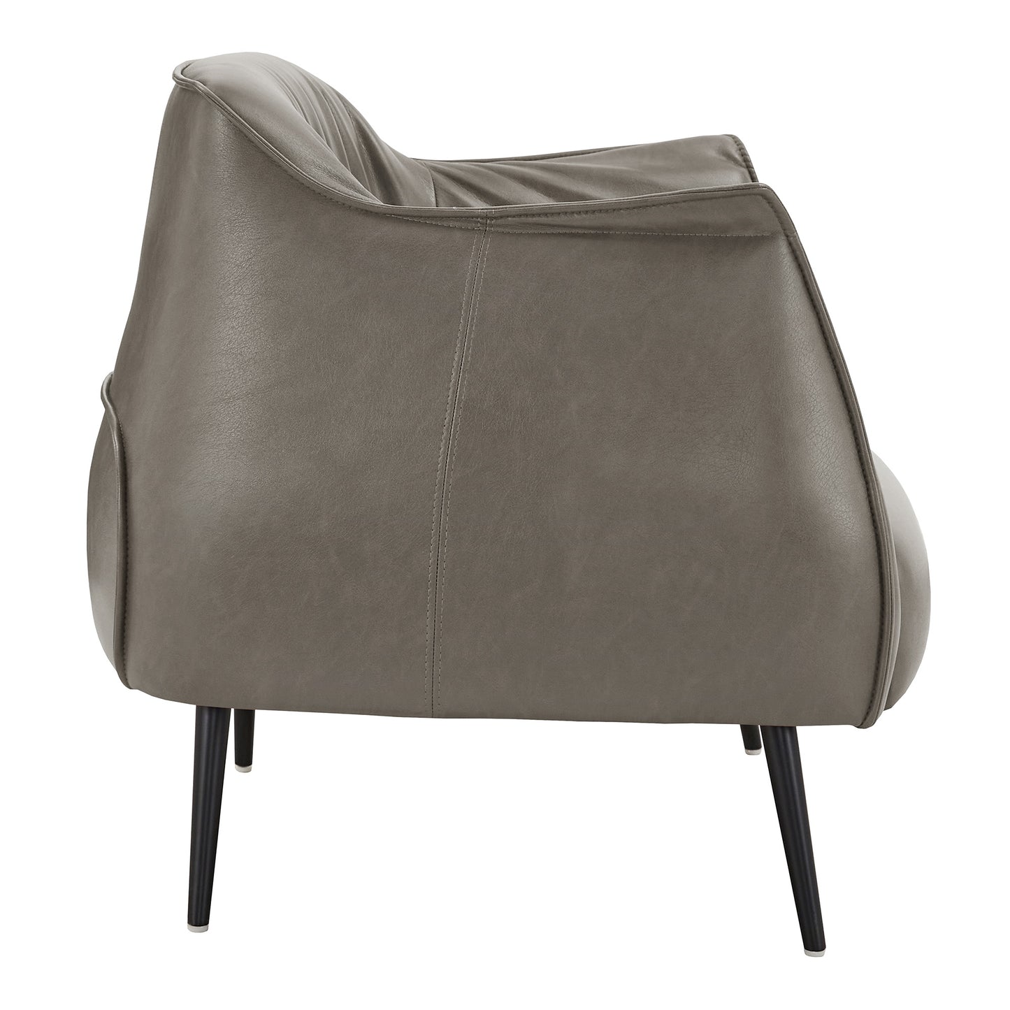 Leather Gel Accent Chair - Grey