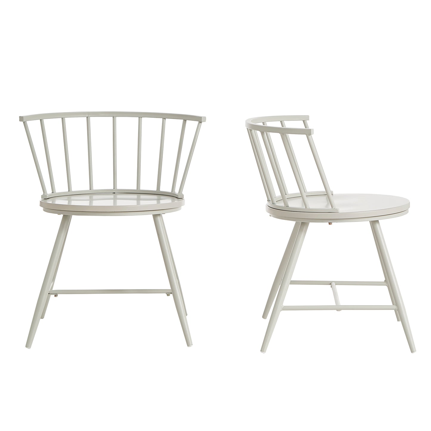Low Back Windsor Classic Dining Chairs (Set of 2) - Silver Birch
