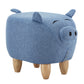 Animal Ottomans - Blue Pig