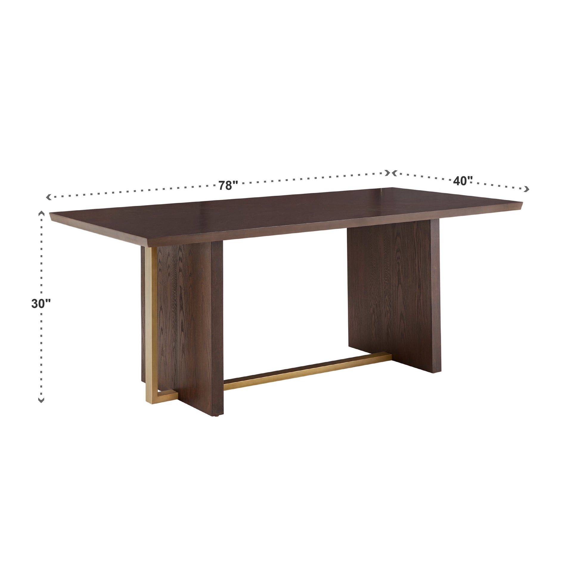 Espresso 78-inch Rectangular Dining Table by iNSPIRE Q Modern