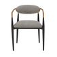 Mid-century Modern Dining Chair with Two-tone Copper & Black Finish (Set of 2) - Light Grey
