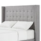 Linen Wingback Headboard - Gray Linen, King