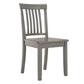 Mission Back Wood Dining Chairs (Set of 2) - Antique Gray Finish