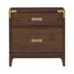 26" Wide 2 - Drawer Campaign Nightstand