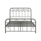 Metal Spindle Platform Bed - Grey, Full Size (Full Size)