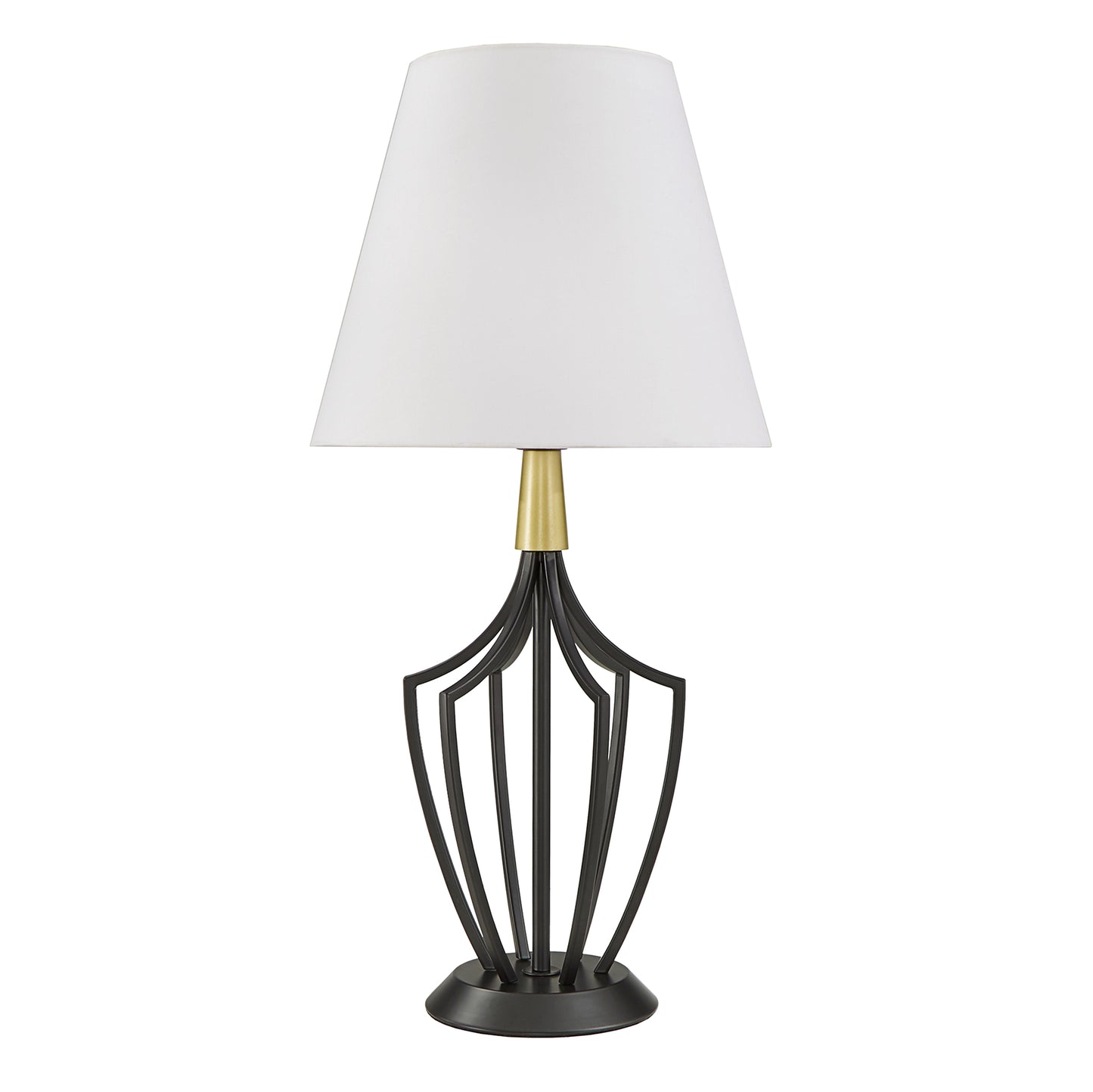 Matte Black Finish Modern 1-light Table Lamp