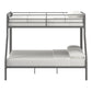 Twin over Full Bunk Bed - Frost Grey