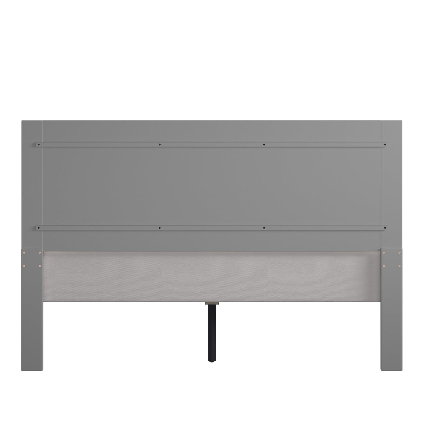 Horizontal Panel Platform Bed - Frost Grey, Queen