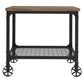 Rectangle Industrial Modern Rustic End Table