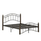 Local Pickup Only - Metal Platform Bed - Brown and Black Metal, Full Size