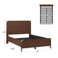 Low Profile Campaign Platform Bed - Full