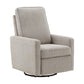 Push Back Swivel Recliner Chair - Grey Fabric