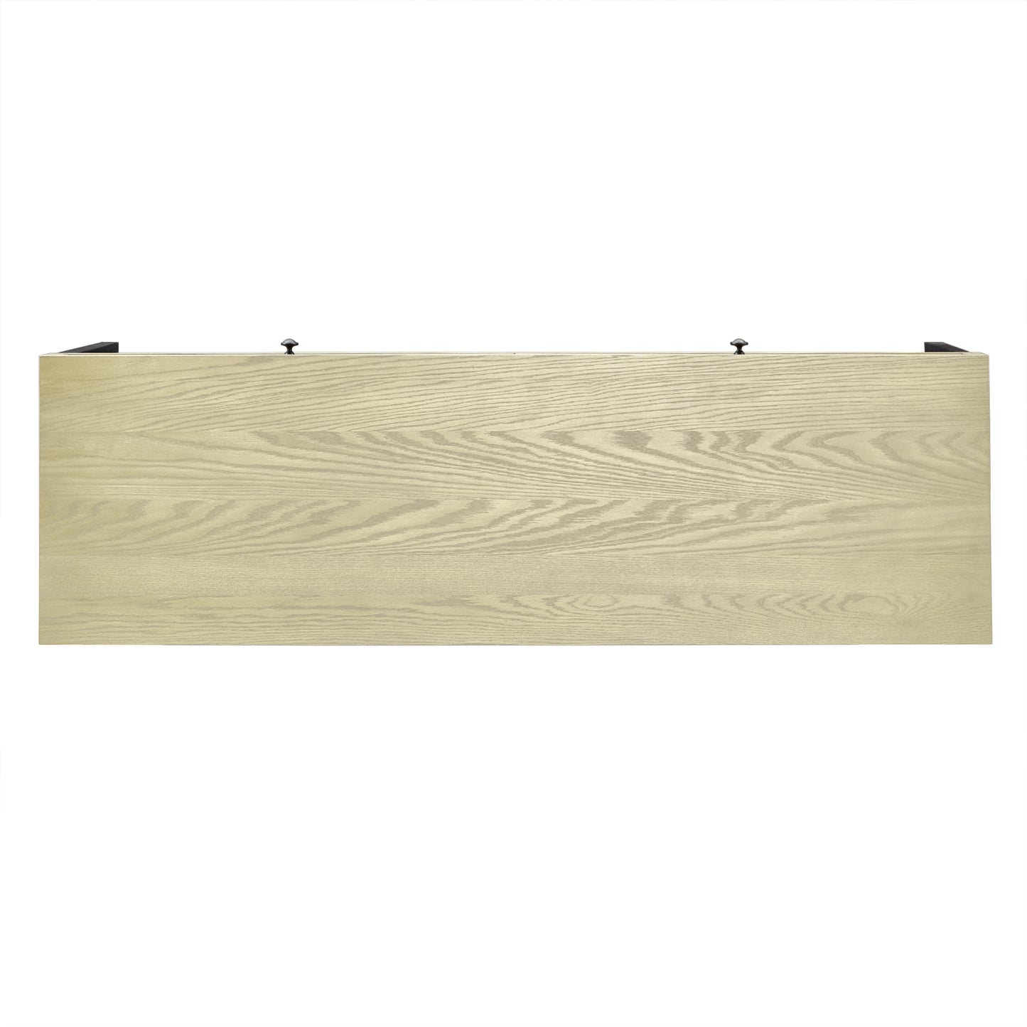 2-Drawer Desk with Power Outlet - Ivory White