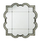 Antique Silver Paned Wall Mirror
