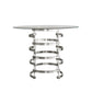 Vortex Base Counter Height Dining Table - Chrome