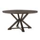 Espresso Convertible Dining Table with Lazy Susan