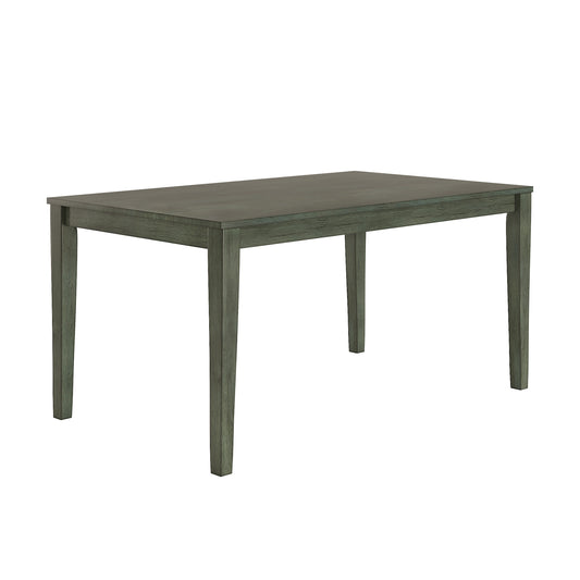 60-inch Rectangular Dining Table - Pewter Green