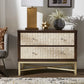 Accent End Table with 2 Shell Front Drawers - 37.99" Wide