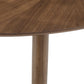 63" Mid-Century Walnut Oval Dining Table