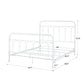 Casted Knot Metal Bed - Antique White, Queen (Queen Size)