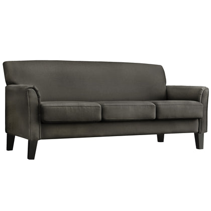 Modern Sofa - Dark Grey Linen