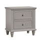2-Drawer End Table - Grey