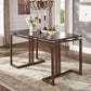 Rectangular Counter Height Dining Table - With One Storage Cabinet