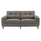 83" Wide Microfiber Arm Sofa - Grey