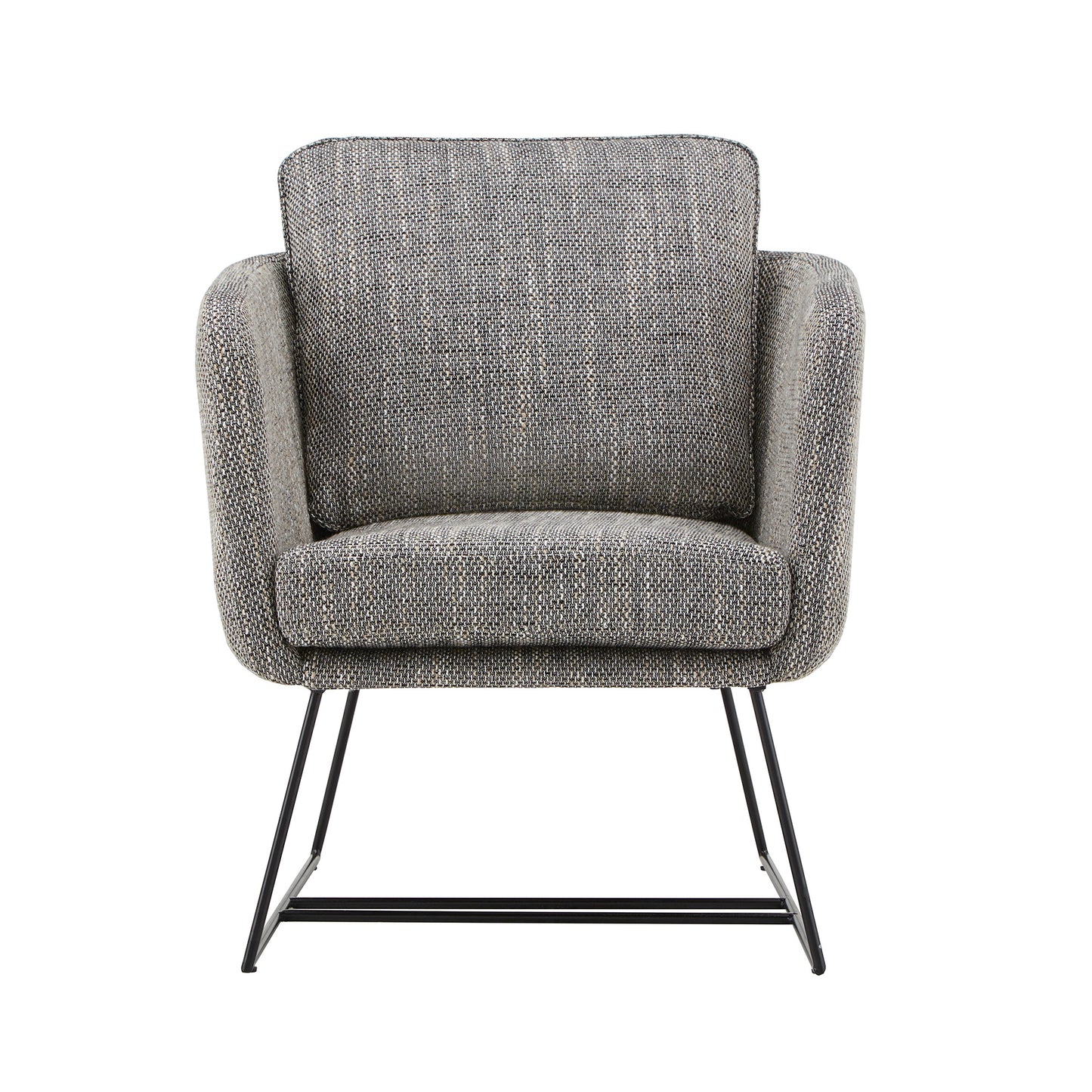 Metal and Fabric Accent Chair